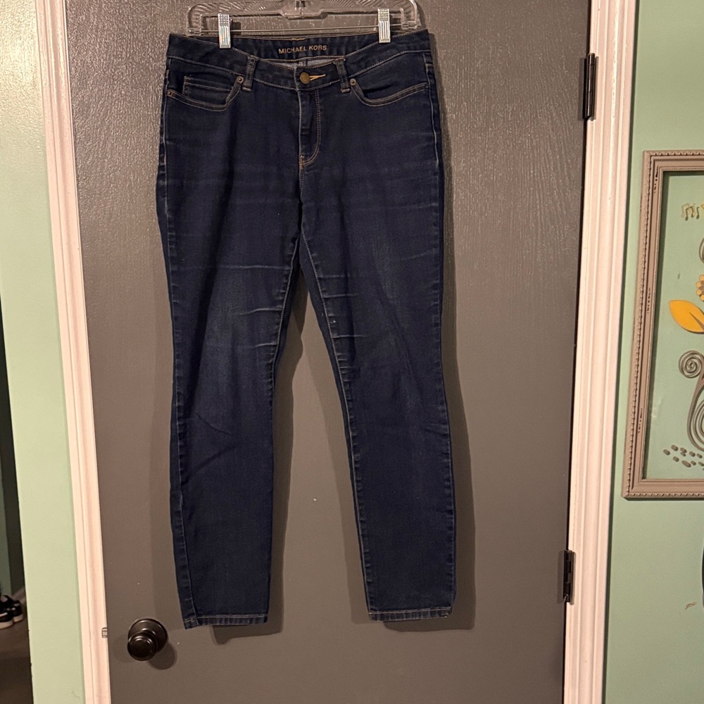 Michael Kors Dark Blue Straight Leg Jeans